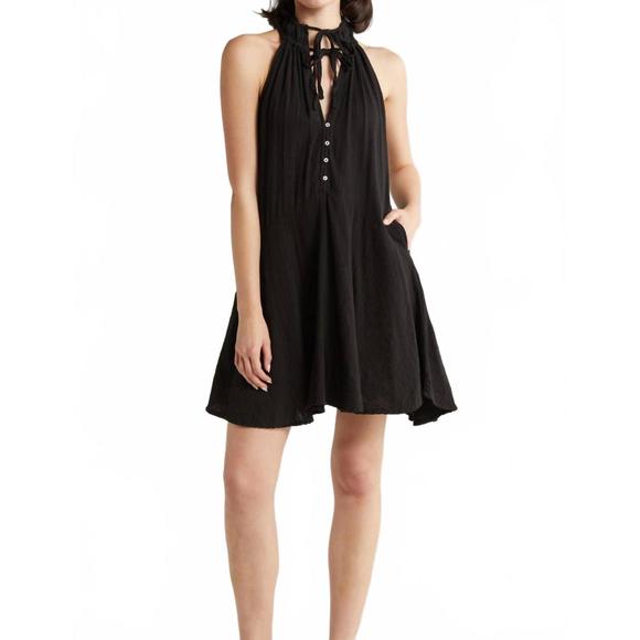NEW ELAN women's cover up minidress in black - Picture 1 of 2